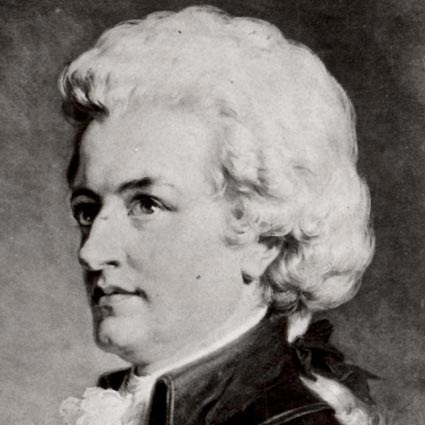 Headshot of Wolfgang Amadeus Mozart