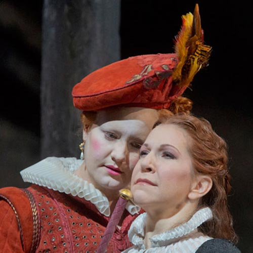 Elza van den Heever and Joyce DiDonato in Maria Stuarda