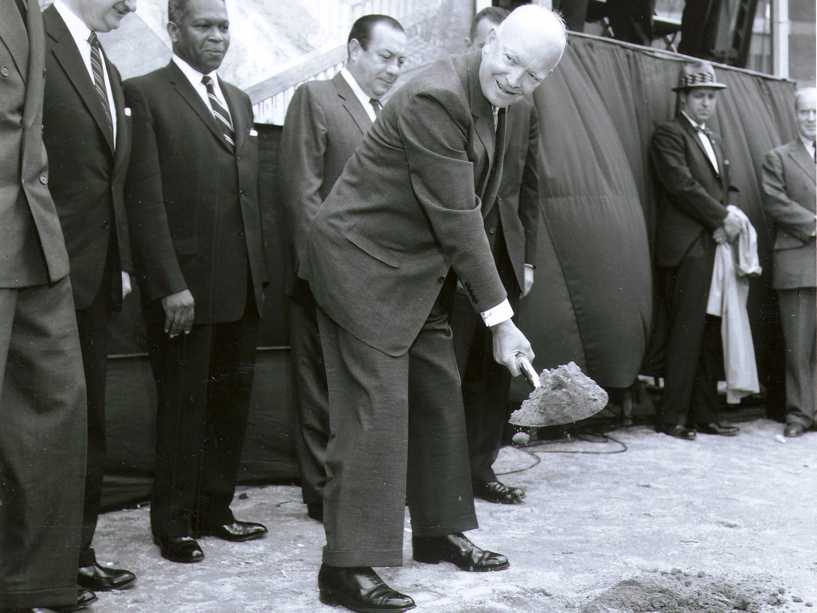 President Eisenhower breaking ground LC.jpg
